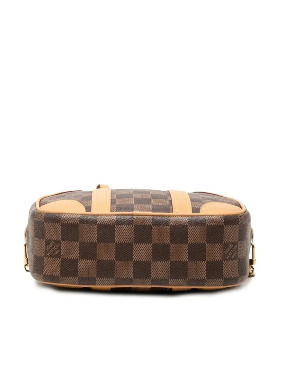 Louis Vuitton Damier Valisette Souple BB 2-Way Shoulder Bag Brown Beige Leather